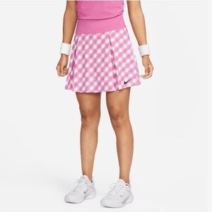 Nike Pink Checkered Tennis Athleisure Skort Size XS NWT